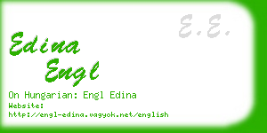 edina engl business card